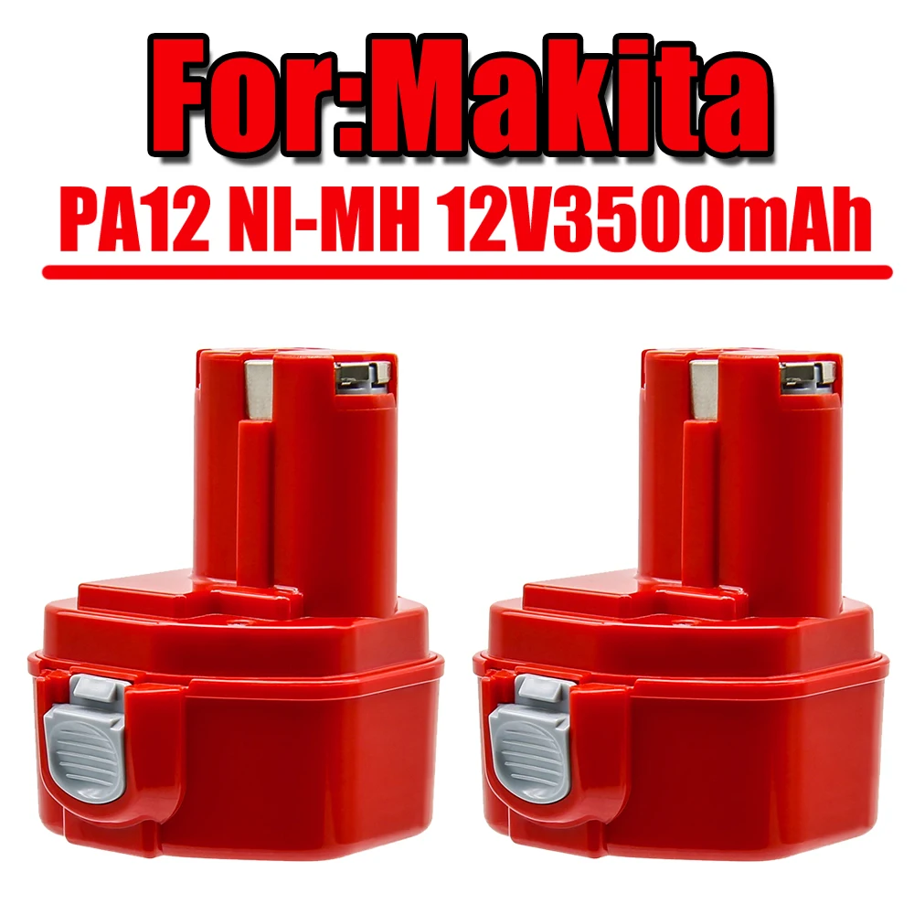 Replacement Battery For Makita PA12 12V 3.5Ah NI-MH Rechargeable Battery Power Tools Bateria 1220 1235 1233S Battery charger