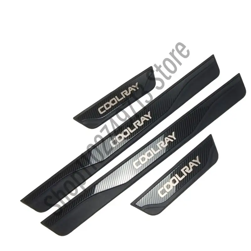 Car Styling Accessories For GEELY COOLRAY 2022-2024 Door Sill Scuff Plate Trim ABS Stainless Steel Welcome Pedal Guard