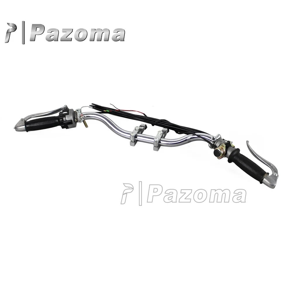 ل DB KS750 K750 R75 BW40 دراجة نارية كلاسيكية كاملة المقود عدة Dnepr الأورال Sidecar دواسة فرامل رافعة خنق قبضة بار