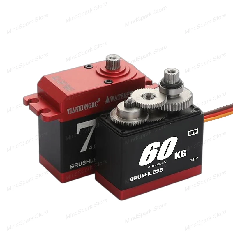 Servo Digital 60KG/70KG engranaje de Metal 8,4 V Motor sin escobillas alto par impermeable IP68 Servos para DIY RC coche Robot submarino barco