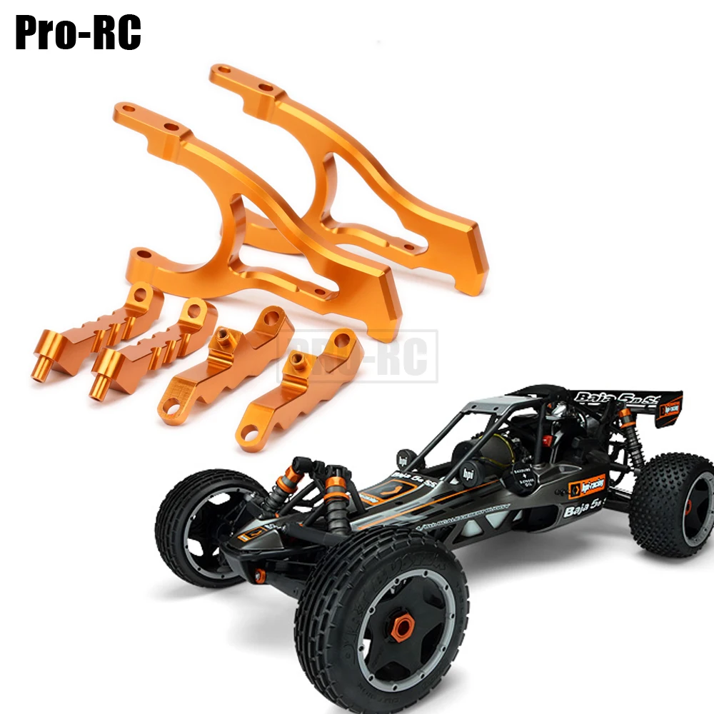 1Set Aluminum Alloy Rear Shock Tower Supports Set #85438 for Rc Car 1/5 HPI Baja 5B 5SC 5T 5R SS 1970 T1000 Km Rovan