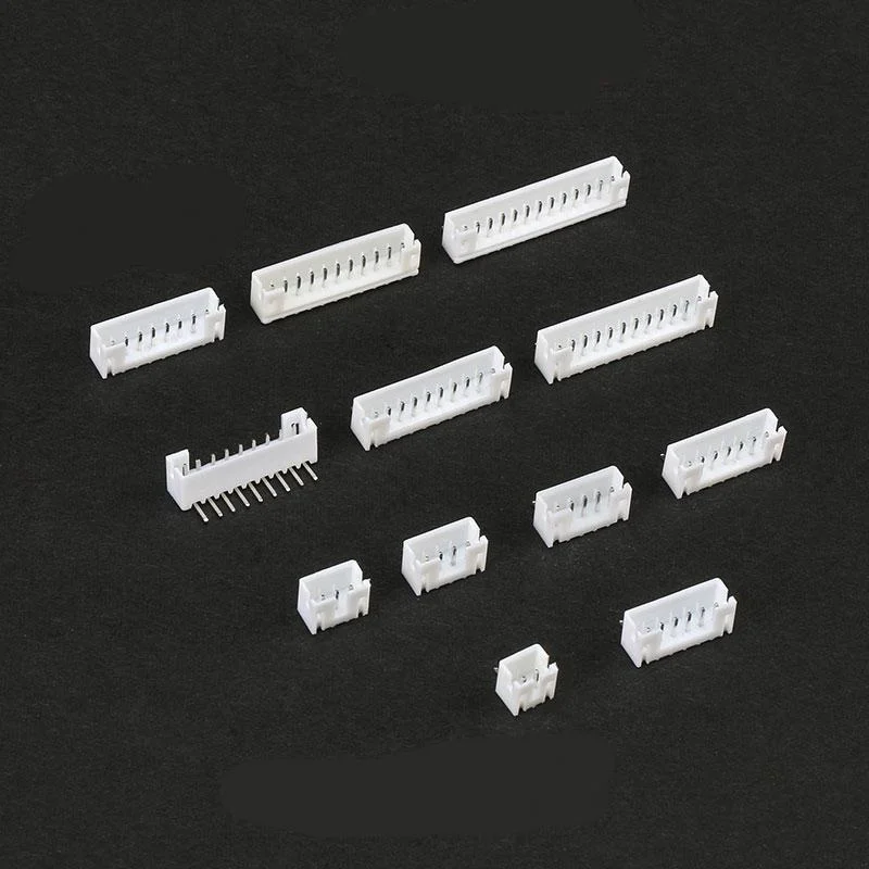 50PCS 2P/3P/4P/5P/6P/7P/8P/9P/10P PH2.0 2MM Right Angle Needle Connector White Female