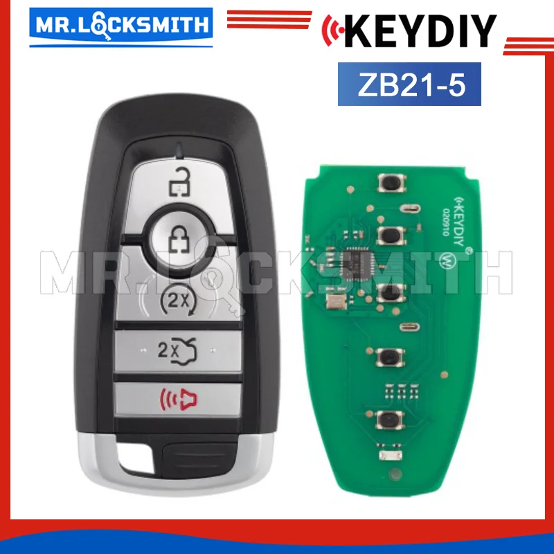 KEYDIY KD ZB21-5 Universal Smart Remote Key for Ford Mondeo Focus Mustang Explorer Bronco F-Series Ranger Type