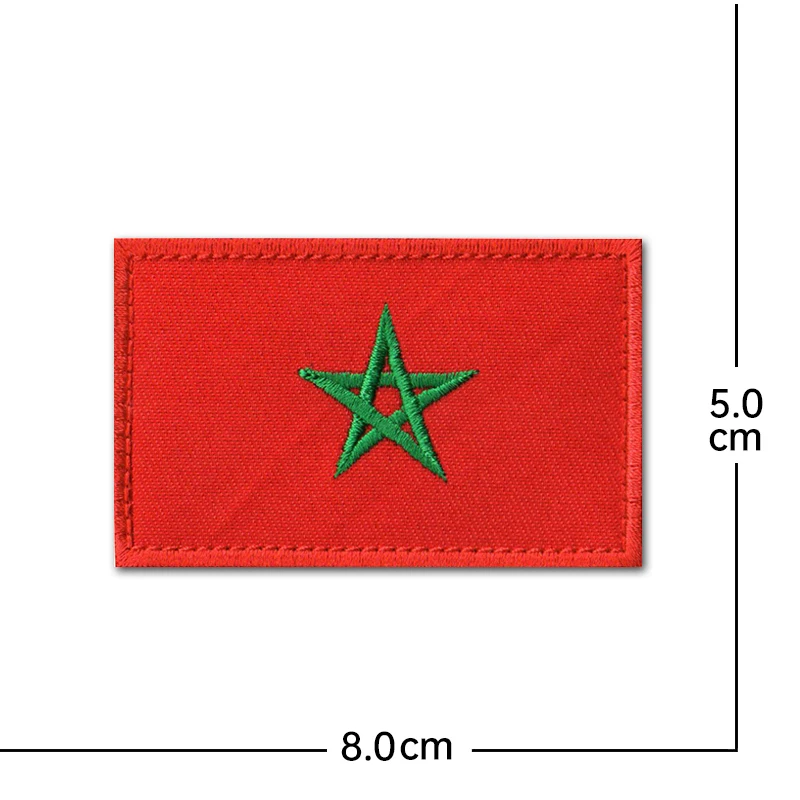 OLOEY Parche táctico bandera de Marruecos - imagen 2