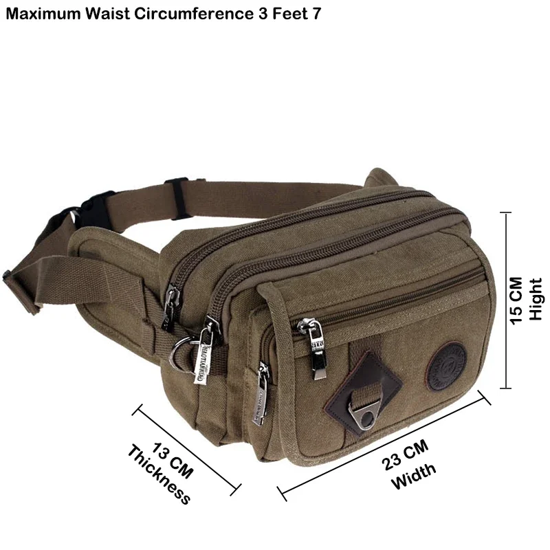 Heuptas Voor Heren Riemtas Anti-Diefstal Pack Mannelijke Crossbody Tas Outdoor Hardlooptas Compact Japanse Stijl Heuptasje