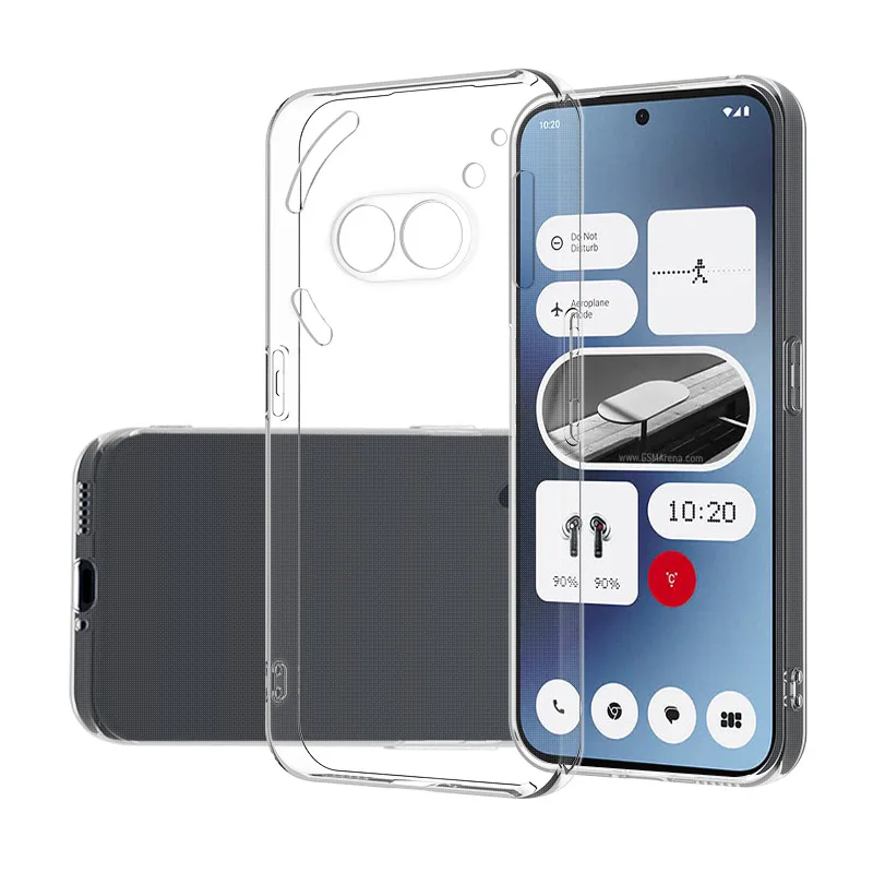 Simple Slim Soft TPU Clear Transparent Phone Case On For Nothing Phone 2A (2a) 5G Cover Fundas Capa