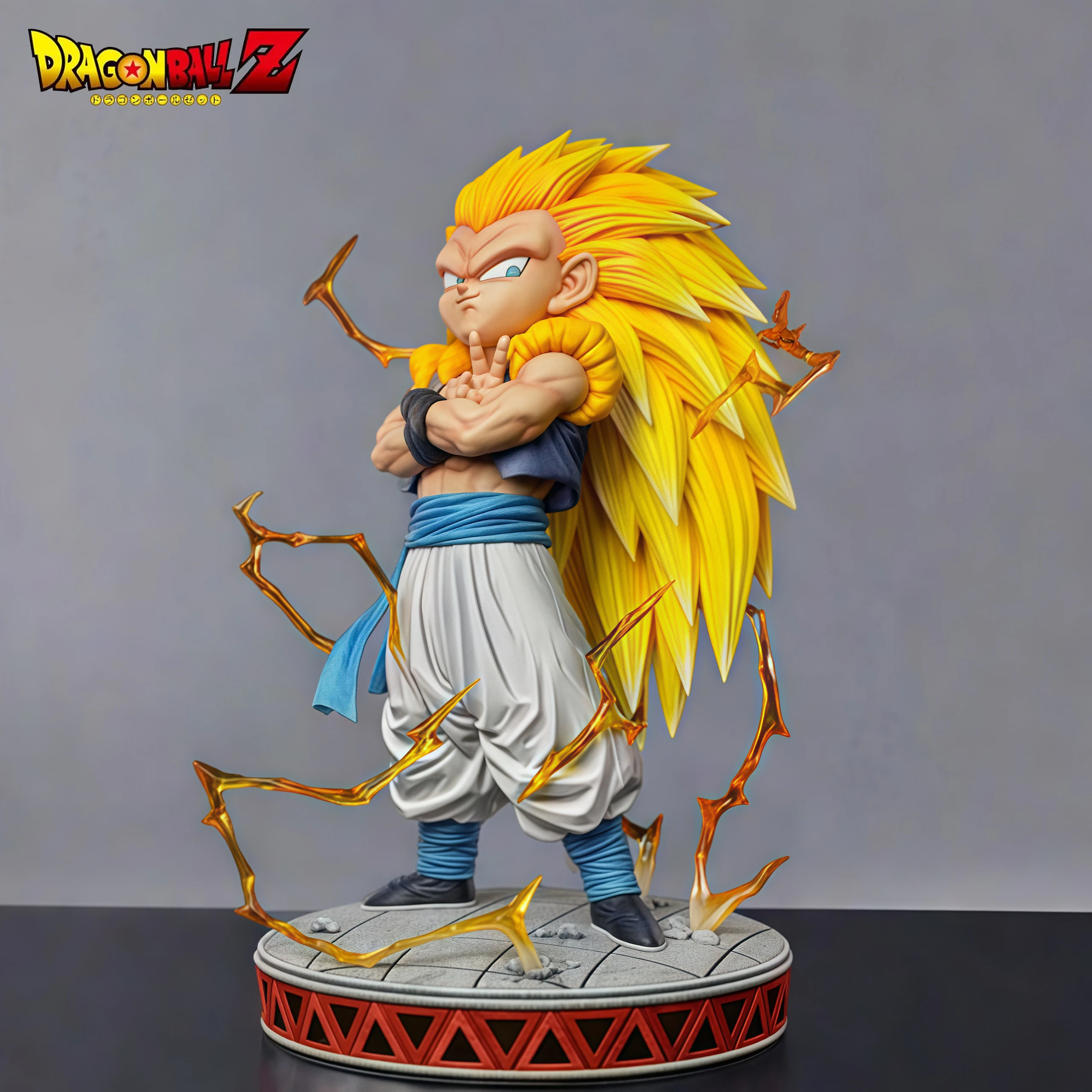 Statue debout Dragon Ball Z, Super Saisuperb 3 Gotenks, figurine d'anime, modèle GK, figurine à collectionner, ornements jouets pour garçons, cadeaux, 25cm