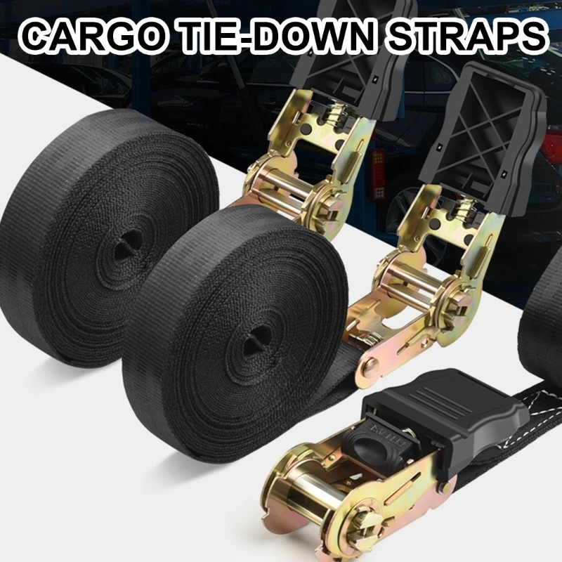 Versatile Ratchet Tie Down straps Set Robusts Ratchet Straps Ratchet Securing Straps for Trailers Motorcycles & Kayaks Dropship