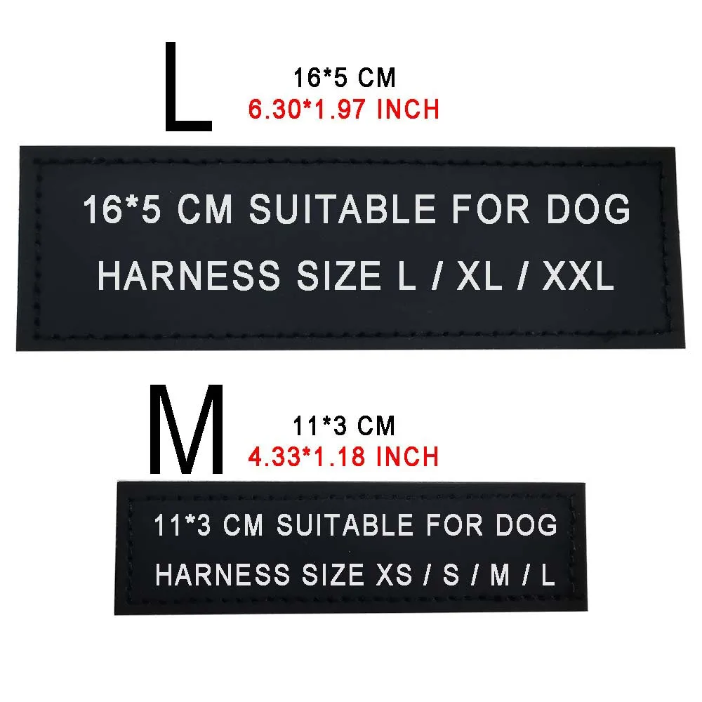 2 PCS Personalized Patch Dog Harness Name Tag Label Custom Nameplate Cat Harness Hook Loop Fastener Pet Supplies Collar