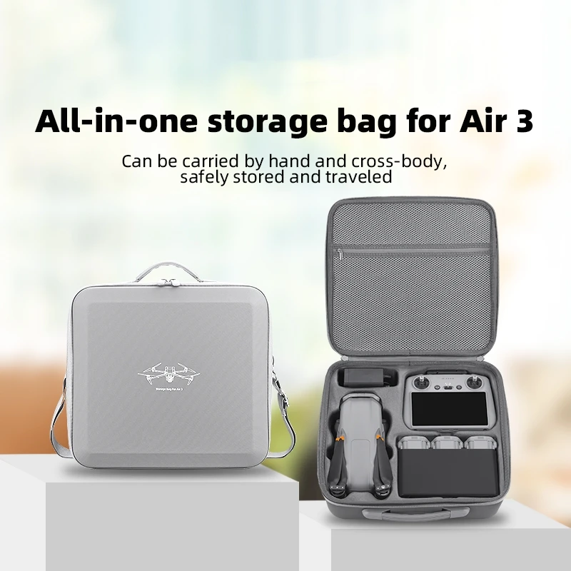 For DJI AIR3 Storage Bag Drone Shoulder Bag Carrying Case Crossbody Bag Accessories Easy To Clean Pressure Resistance Anti Drop