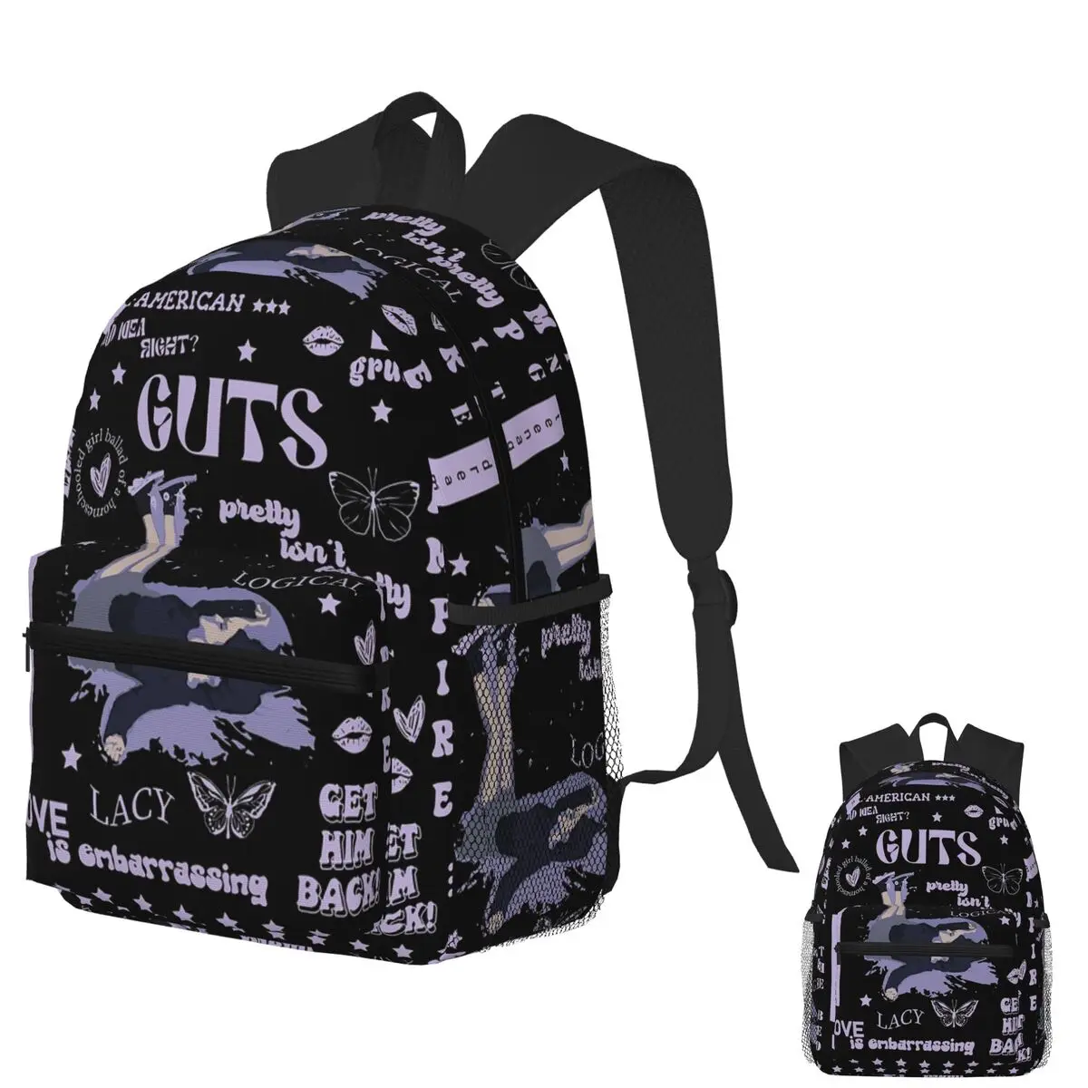 

Olivia Guts World Tour Student Backpack School Bag Hiking Travel Daypack for Men Women Fashion Bookbag Shoulder Bags