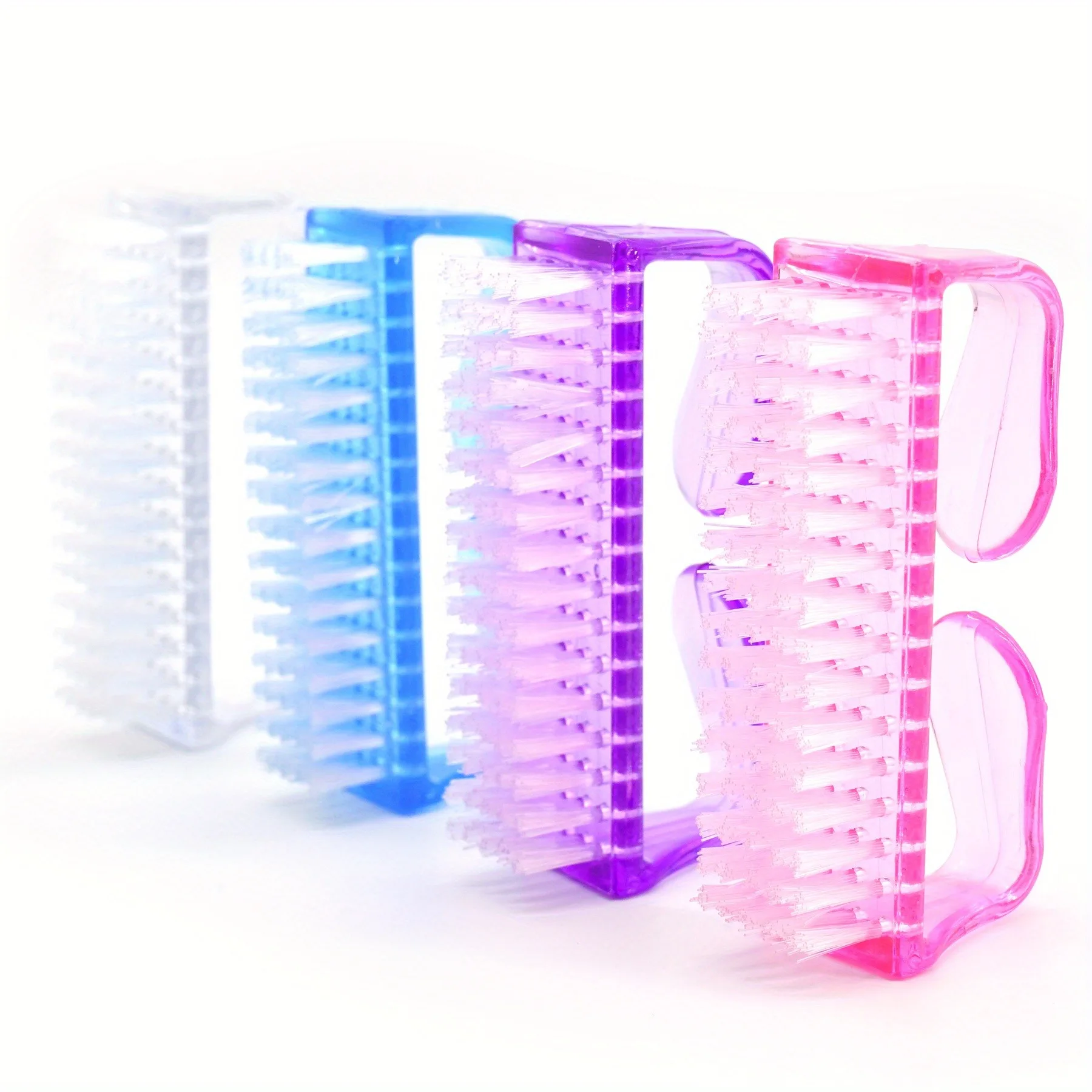 1/2/4/10Pcs/Set Multi-color Nail Art Large Nail Polish Glue Horn Brush Cleaning Brush Plastic Dust Brush Manicure Tools