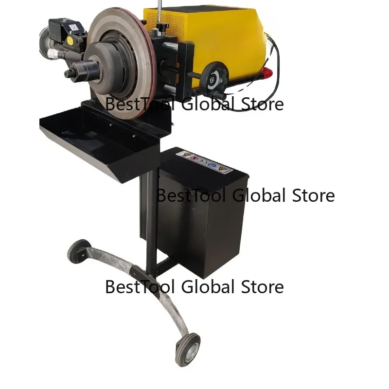 Workshop Equipment, Car Disc Positioning D-e, Yellow Red Brake Lathe, Two In One For Getting On And Off The Car