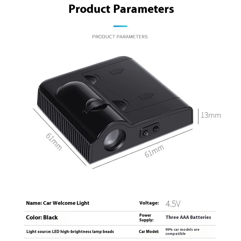 

For ZEEKR 001 007 009 X MIX 7X EV No Drill Wireless LED HD Ghost Shadow Door Logo Welcome Projector Lamp
