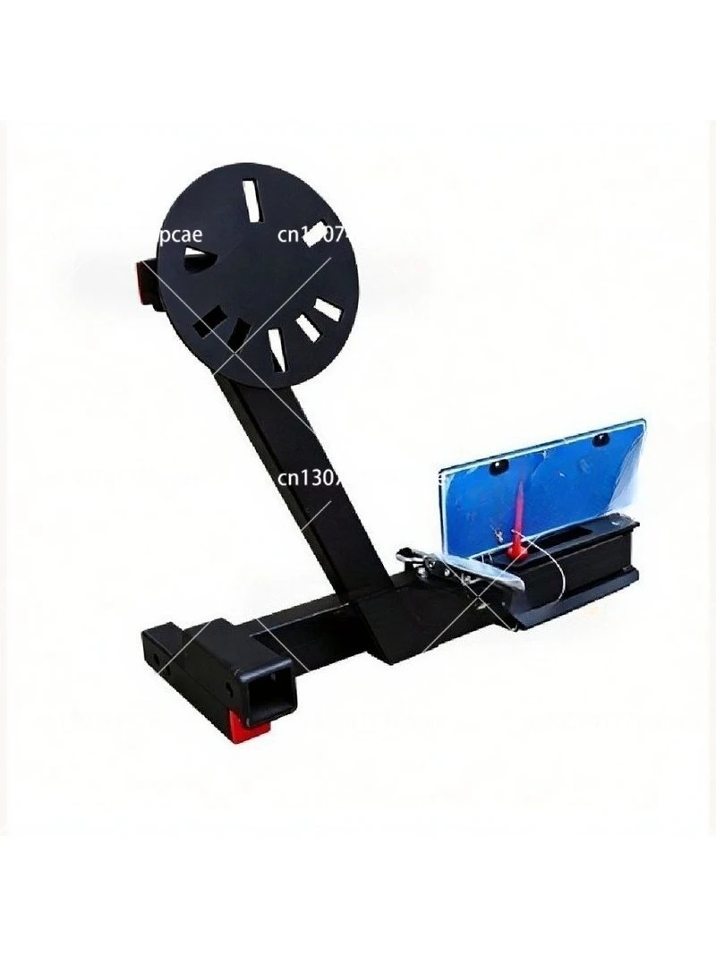 Square Mouth Mounted Spare Tire Rack Trailer Bar Spare Tire Rack Car Spare Tire Rack With License Plate Frame