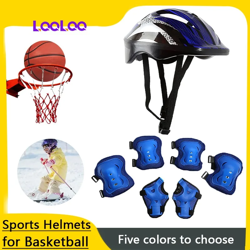 

7Pcs/Set Helmet with Adjustable for Kids, Knee Pads Elbow Pads Wrist Guards Protective Gear Set for 3~15yrs Girls Boys Toddlers