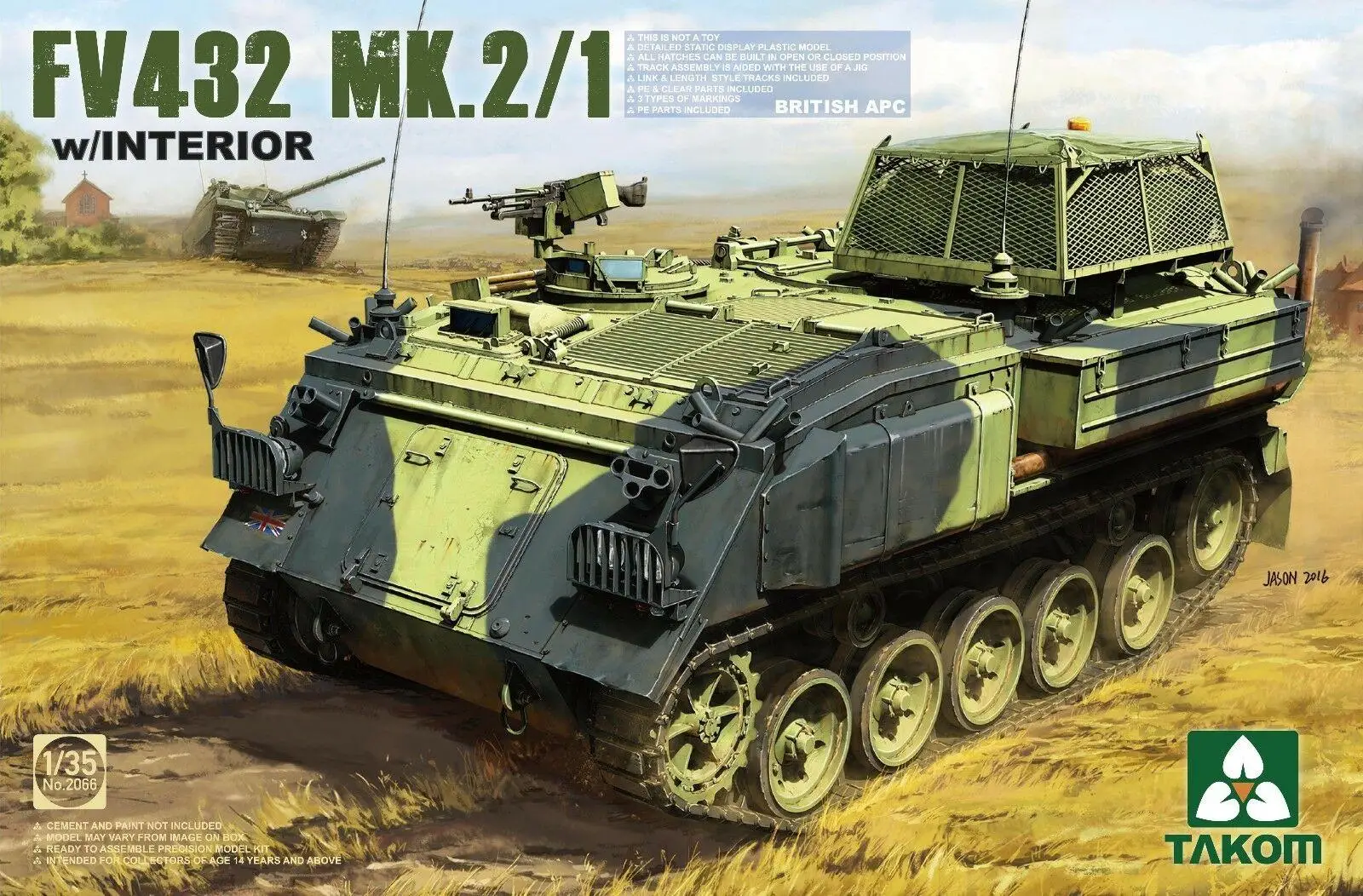 

Takom 2066 1/35 Scale British APC FV432 MK.2/1 w/Interior Assemble Plastic Model Kit