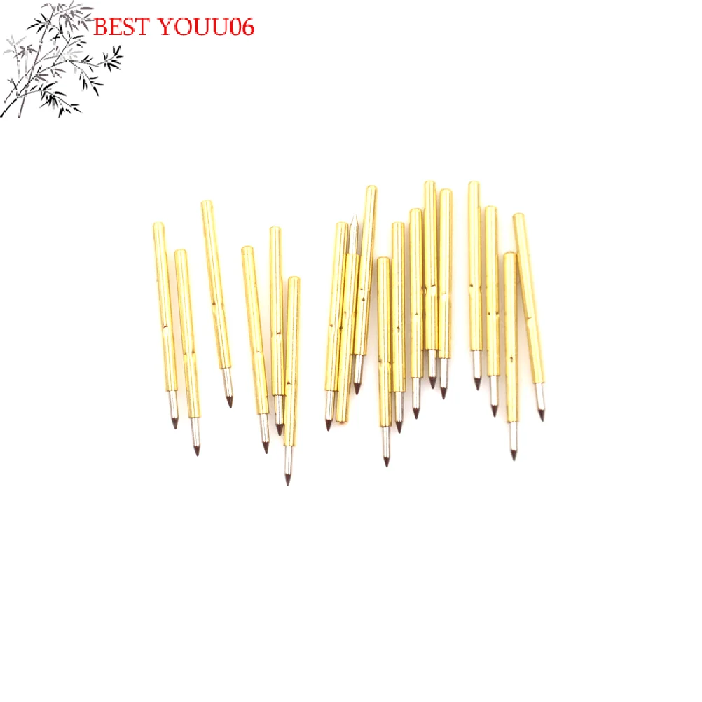 Hot 100Pcs/Bag Spring Test Probe Pogo Pin P75-B1 Dia 1mm Length 16mm Wholesale