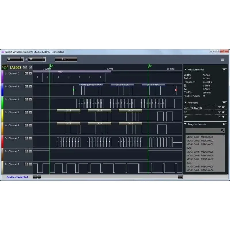 Best sell New Kingst LA1010 16CH USB Logic MCU ARM FPGA Debug Tool English software