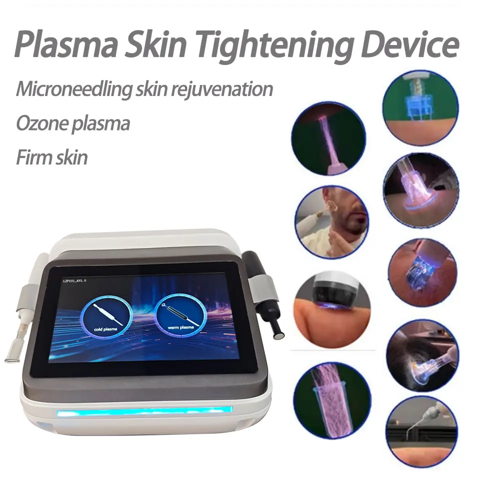 Nursing Plasma Skin Tightening Device Cold Hot Plasma epilator Machine Acne Remover Ozone Cold Plasma Wrinkle Removal 8 Heads