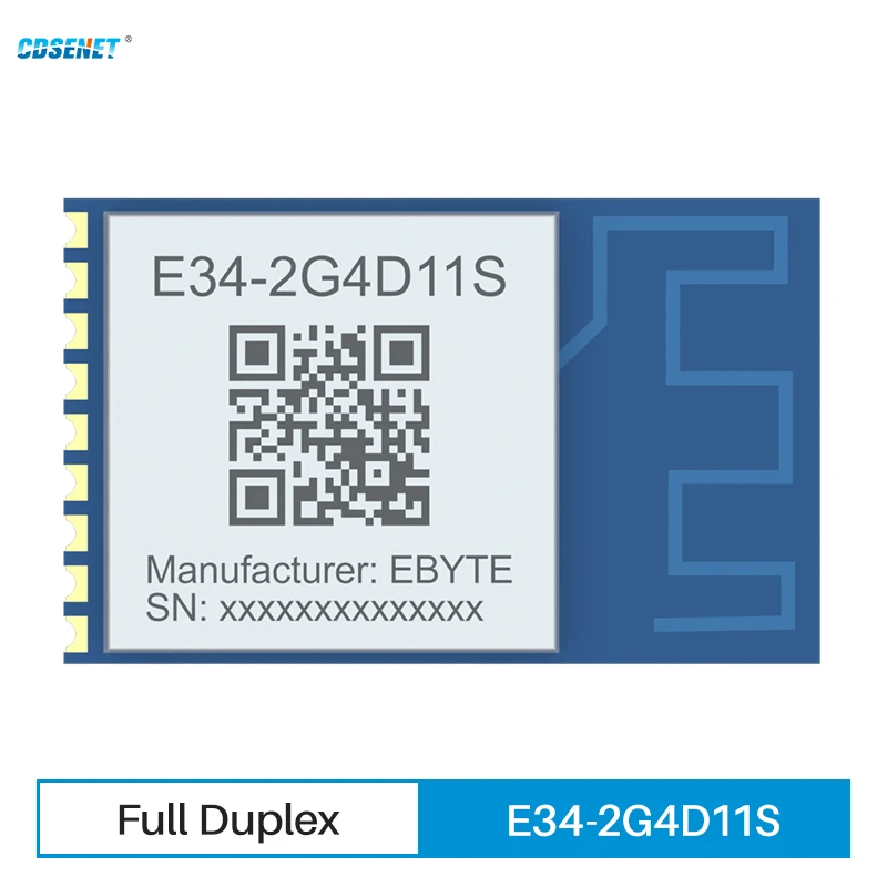 

2.4G Wireless Full Duplex Data Transmission Module CDSENET E34-2G4D11S 11dbm Higt Rate Long Distance 130 TTL GFSK Low Power PCB