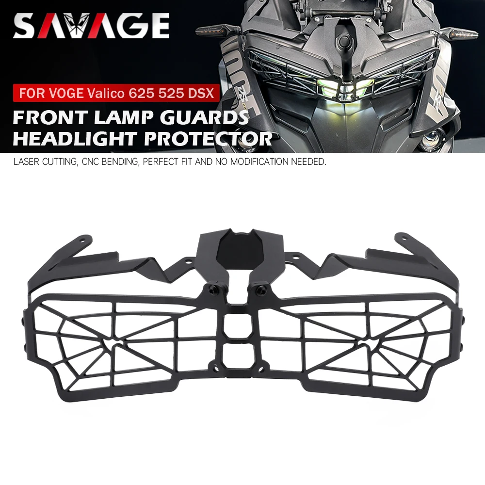 

Valico 625 525 DSX Motorcycle Headlight Grille Guard Cover For VOGE DS625X DS525X 525DSX 625DSX Front Light Head Lamp Protector