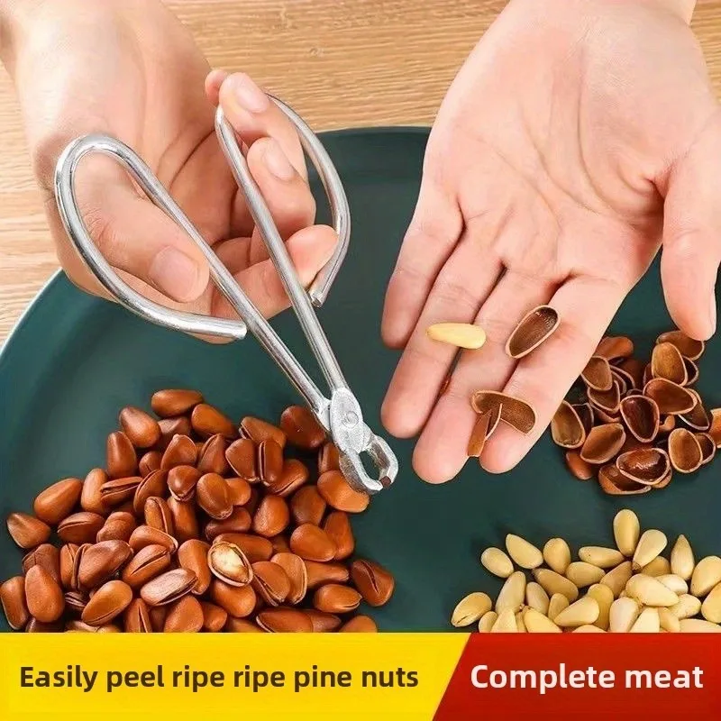 Stainless Steel for Sunflower Seed Crackers, Nut Shellers, Peeling Tools, Watermelon, Pine Nuts, Walnuts, Peanuts, Kitchen Tools - view 2