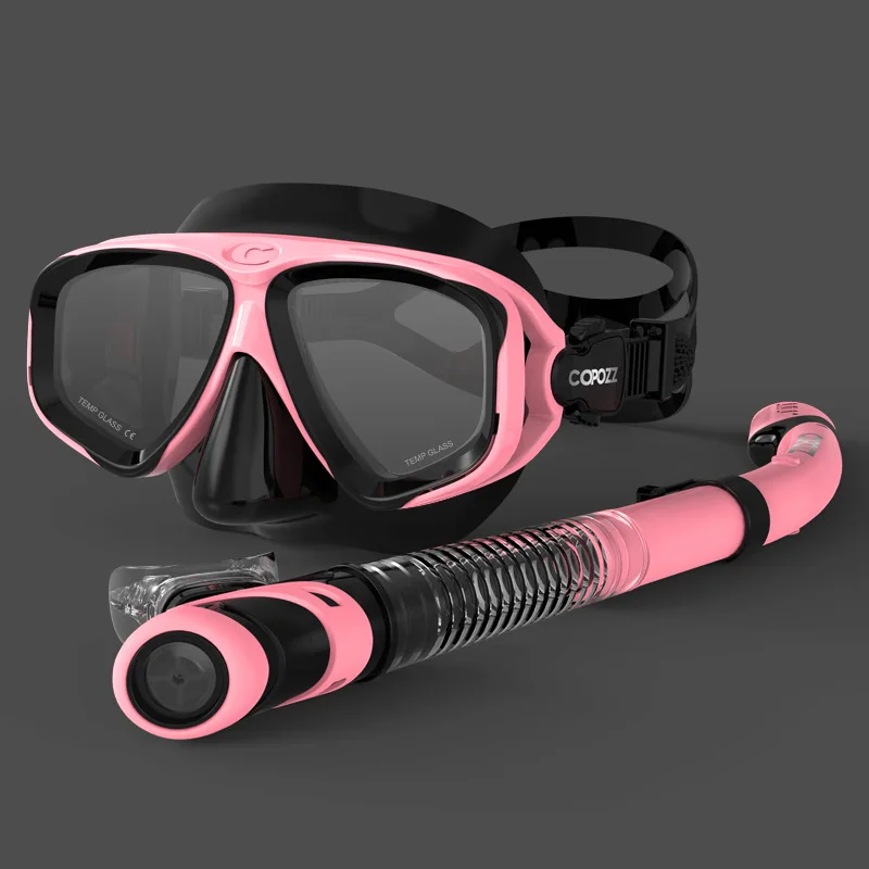 

Glasses Swimmer Anti-choking Snorkeling Sanbao Diving Mask Diving Glasses Nose Protection Set Anti-fog Breathing