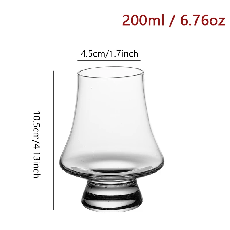 2/4pcs Tasting Glasses Set Of 250ml Lead-free Crystal Glass Whiskey Cup Smelling Wine Glasses Cocktail Glasses Bar Restaurant - view 6