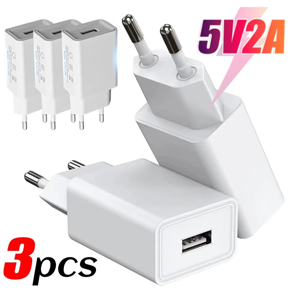 USB Charger 5V 2A Power Adapter Travel Universal Mobile Phone Charger For iPhone Samsung Xiaomi Redmi EU/US Wall Charge Plug