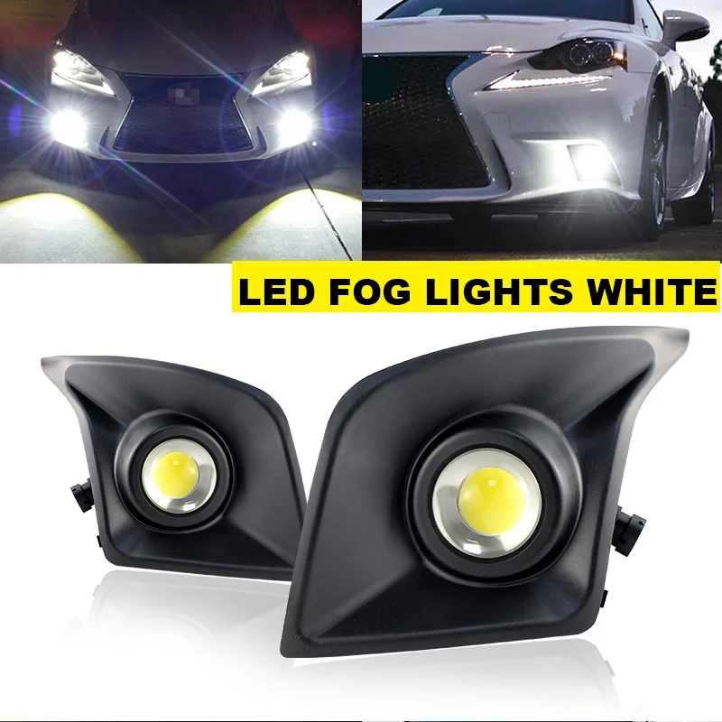 2 Stücke Auto LED DRL Für Lexus IS200T F-Sport IS250 IS300 IS350 2014 2015 2016 Tagfahrlicht Nebelscheinwerfer Montage Weiß