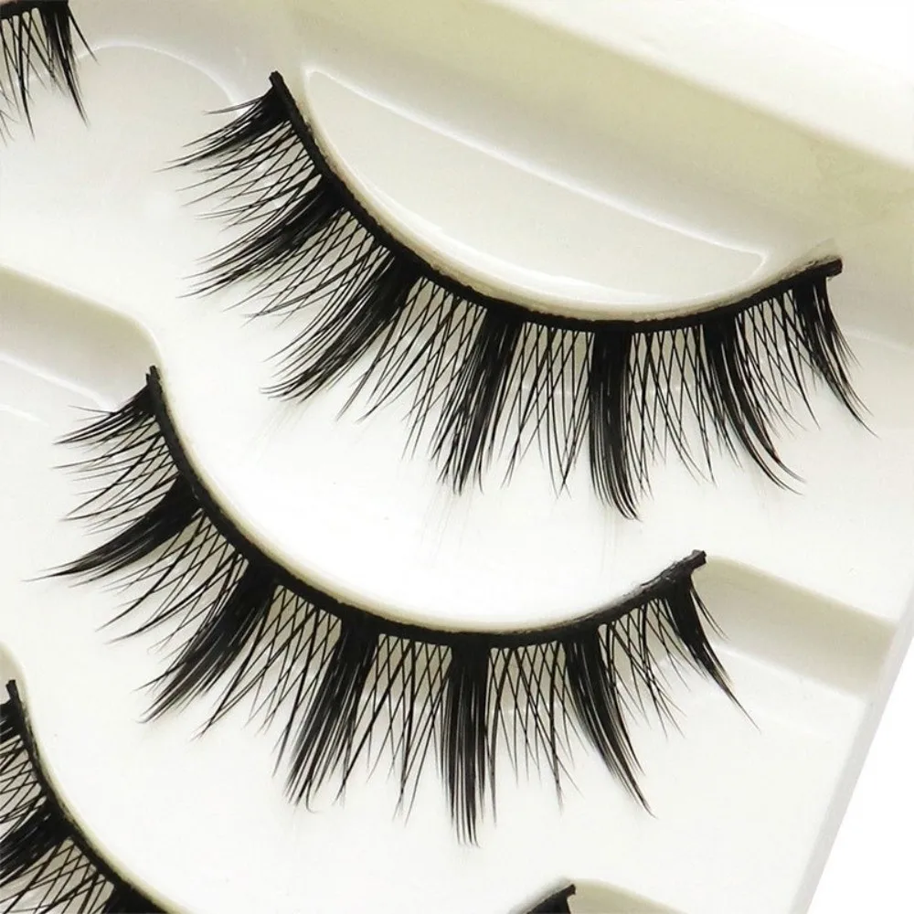 Black Little Devil False Eyelashes Curvature C 7-12MM DIY Lashes Extension Lightweight Easy To Wear Cosplay Comic Fake Eyelashes