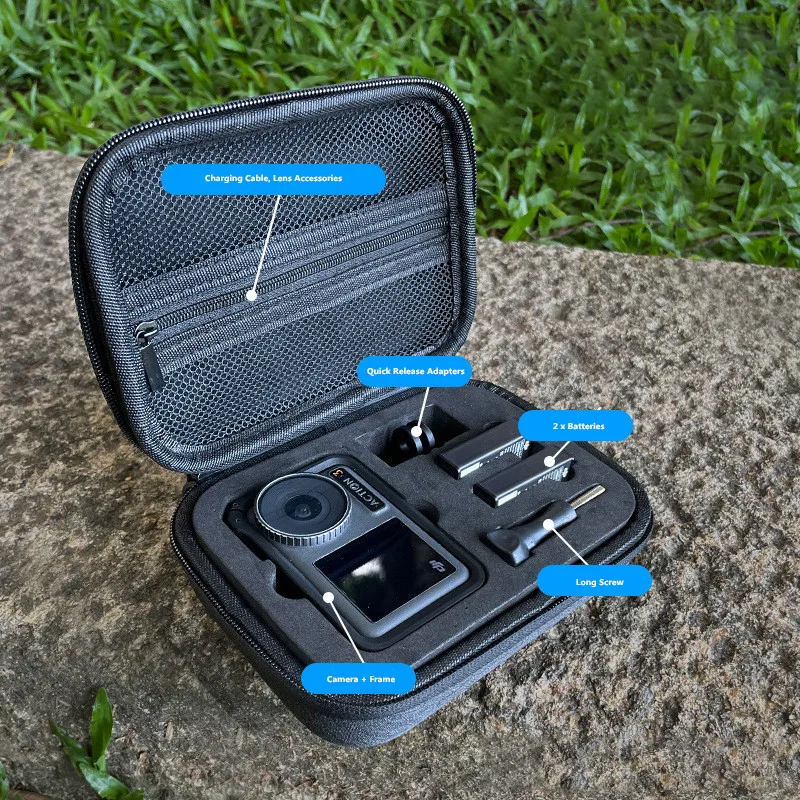 Mini Protective Bag For DJI Osmo Action 3 4 Carrying Bag Waterproof Storage Box Travel Bag For DJI Action 3 4 Accessories