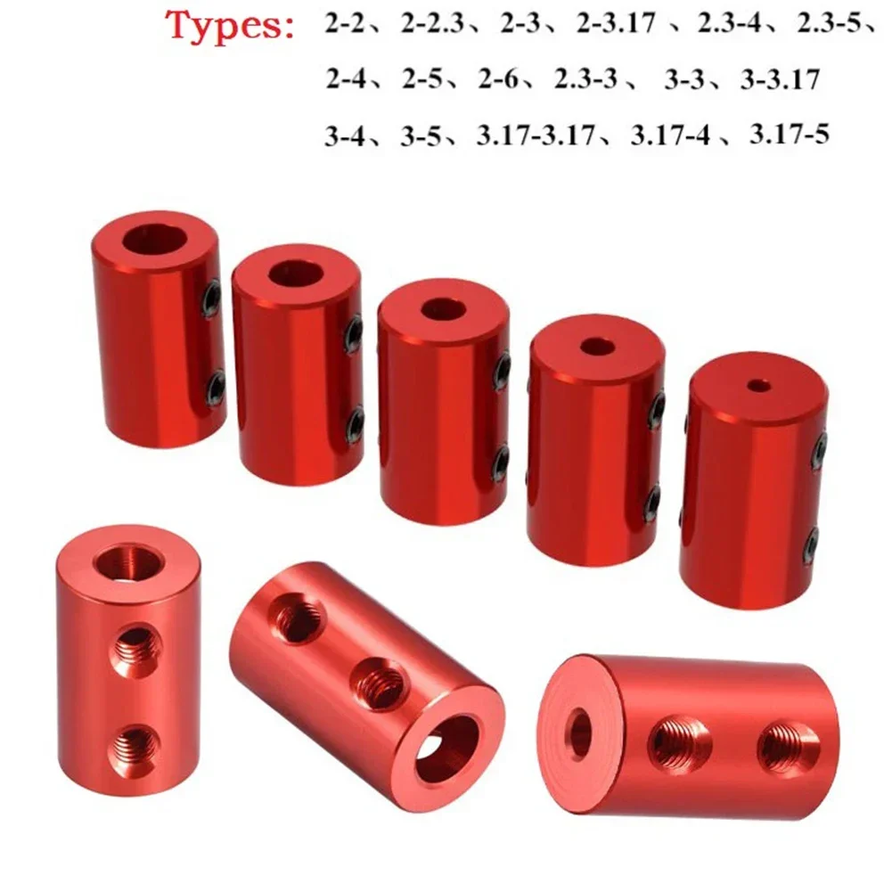 2mm 3.17mm 3mm 5mm 6mm Rigid Motor Shaft Coupling With Screw Coupler Transmission Connector Sleeve Adapter For Boat Car Airplane
