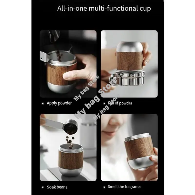 

For Espresso Dose Cup For Espresso Machine Accessories 58Mm Coffee Bean Dosing Cup Aluminum Alloy-BEAU