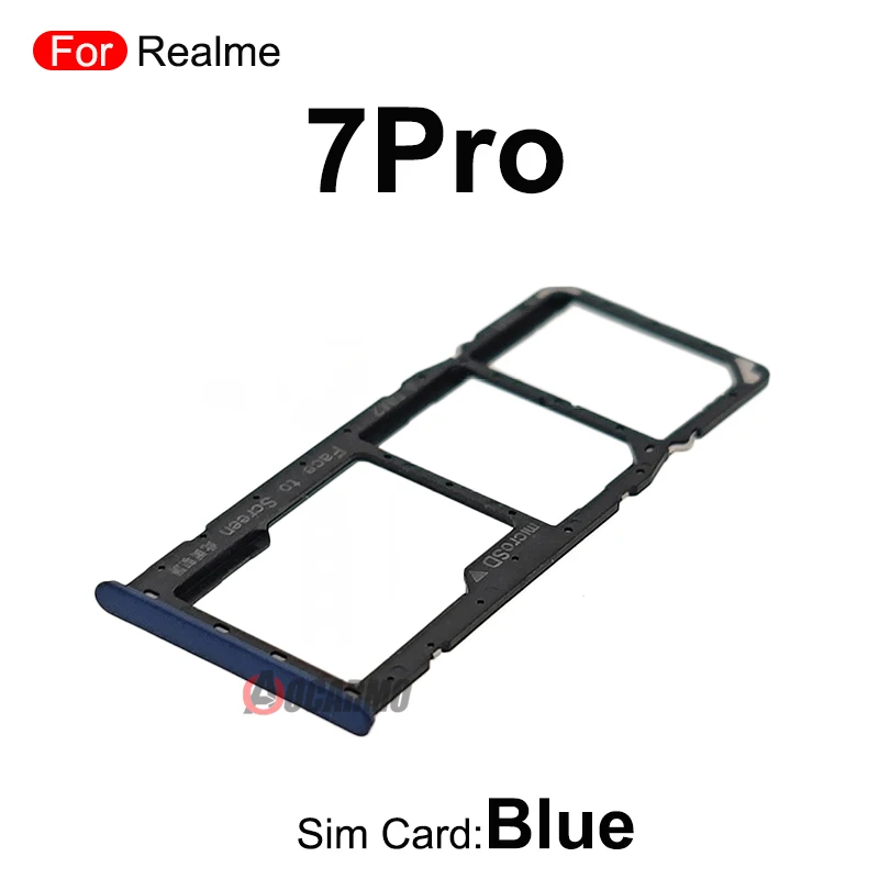 Carte SIM pour Realme 7Pro, support d'escalier MicroSD, pièces de rechange CharacterSlot