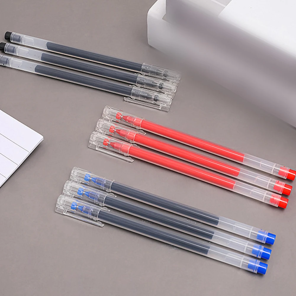 Bolígrafo negro cómodo y estable anticaída, fácil de llevar, almacenamiento de tinta de gran capacidad, papel no fácil de rayar, suministros para estudiantes