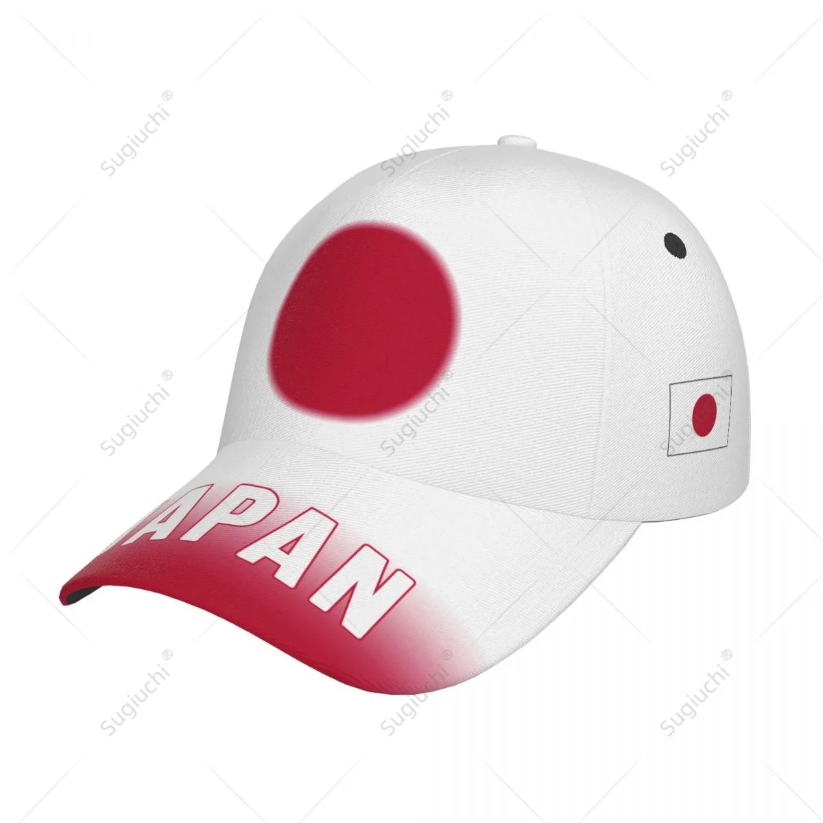 Unisex Baseball Cap Hat Japan Flag Gradient Color 3D Printing for Tennis Outdoor Bike Bicycle Golf Baseball Sports Fans