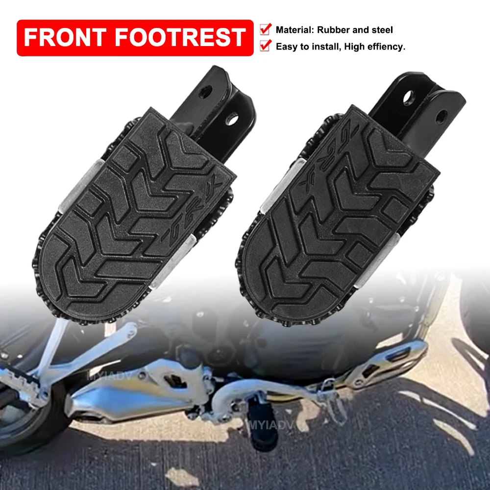 

Motorcycle Front Footrest Footpeg Accessories For Benelli TRK502 TRK502X 2020-ON TRK 502 502X Steel Foot Rest Pedal Rubber Cover