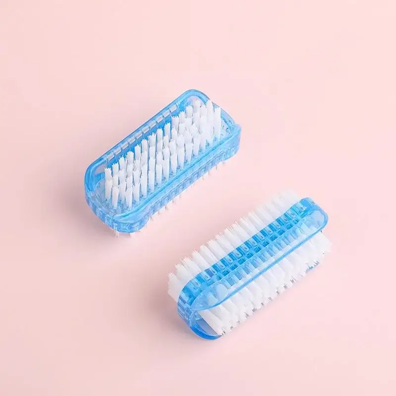 5 pçs dupla face escova de limpeza de unhas manicure pedicure ferramenta ideal para unhas e unhas dos pés