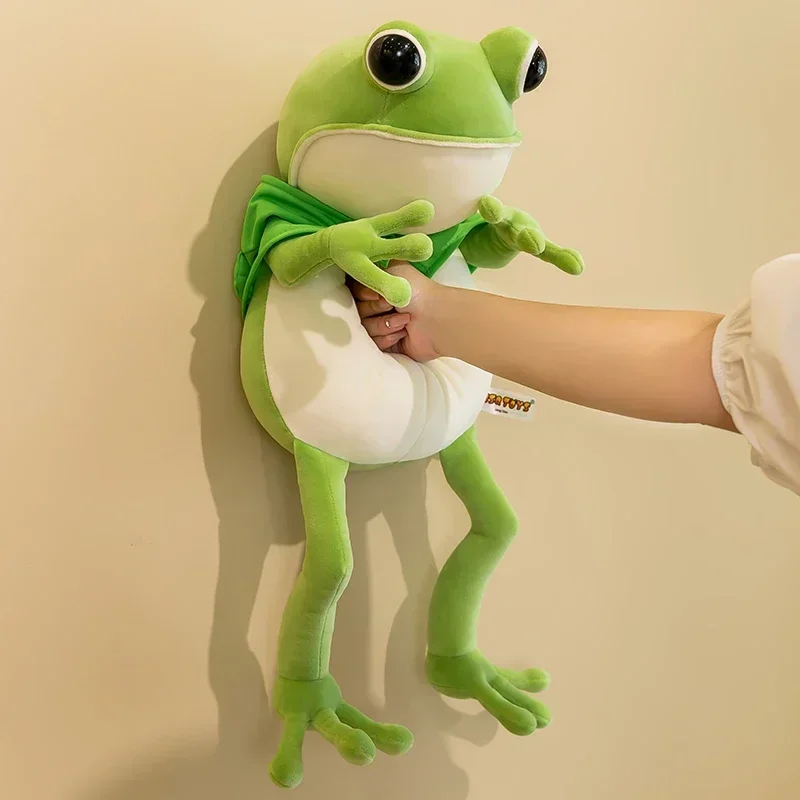 80cm Cute Frog Doll Soft Soft Pillow Plush Toy Doll Sleeping Leg Doll Birthday Valentine's Day Gift