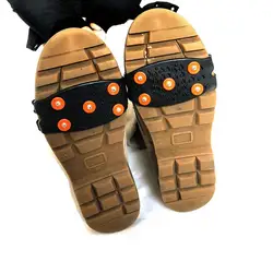 Ice Grips 5-Stud Snow Gripper Over Shoe Boot Traction Cleat Anti-slip Crampons Ski Shoes Cover