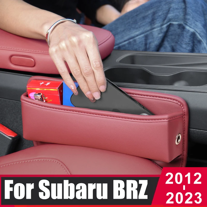

Car Seat Organizer Gap Storage Box Leather Pockets For Subaru BRZ 2012-2015 2016 2017 2018 2019 2020 2021 2022 2023 Accessories