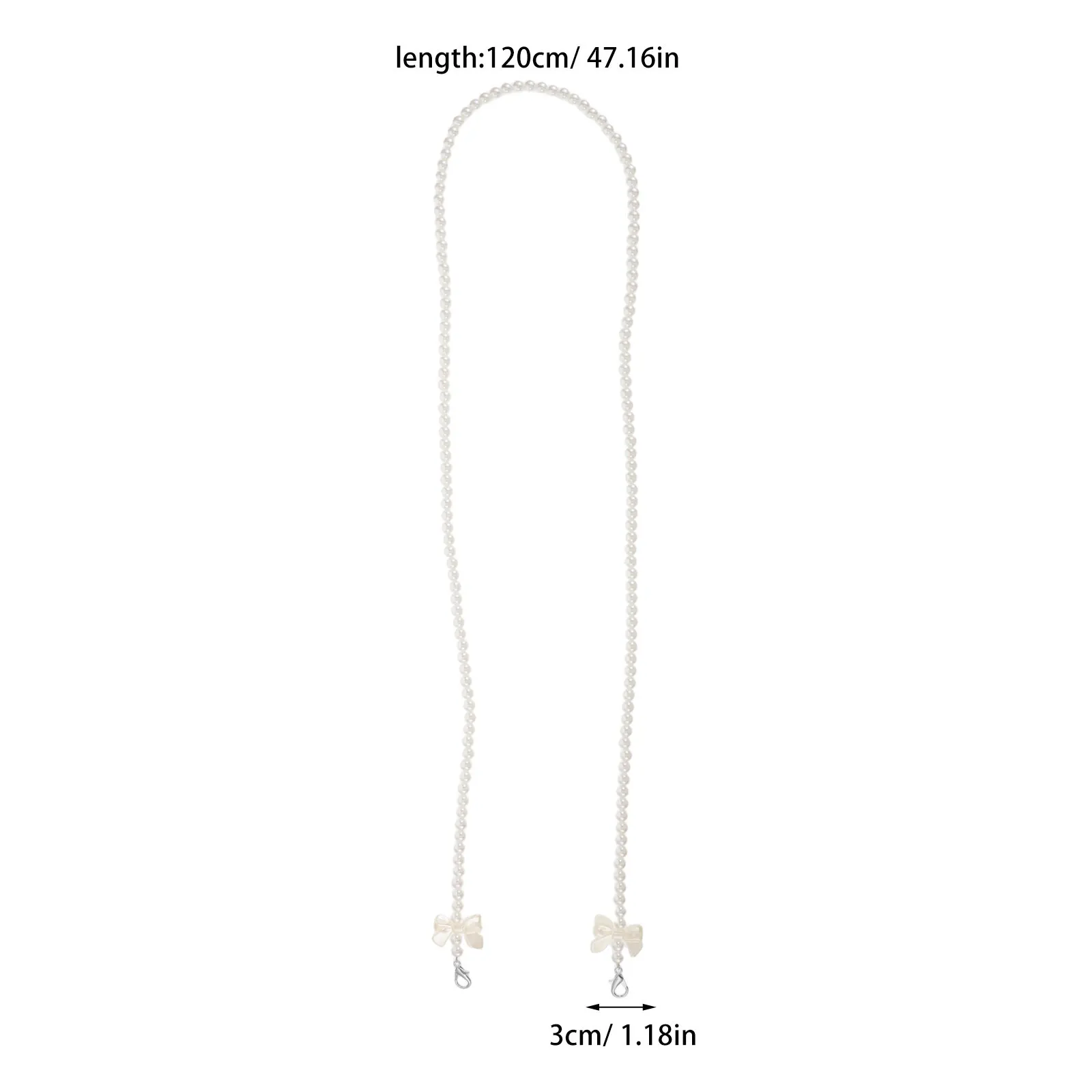 Alloy Dress Zipper Puller Beaded Chain 47 Length Lobster Claw Zipper Helper Pull Extension for Back Long Dresses Jumpers Boots