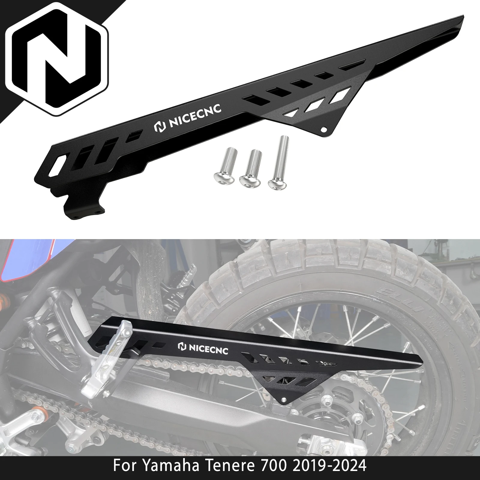 

For Yamaha Tenere 700 2019-2024 NICECNC Chain Guard Protection Cover For Yamaha Tenere 700 XTZ07 2019-2022 Tenere700 Accessories