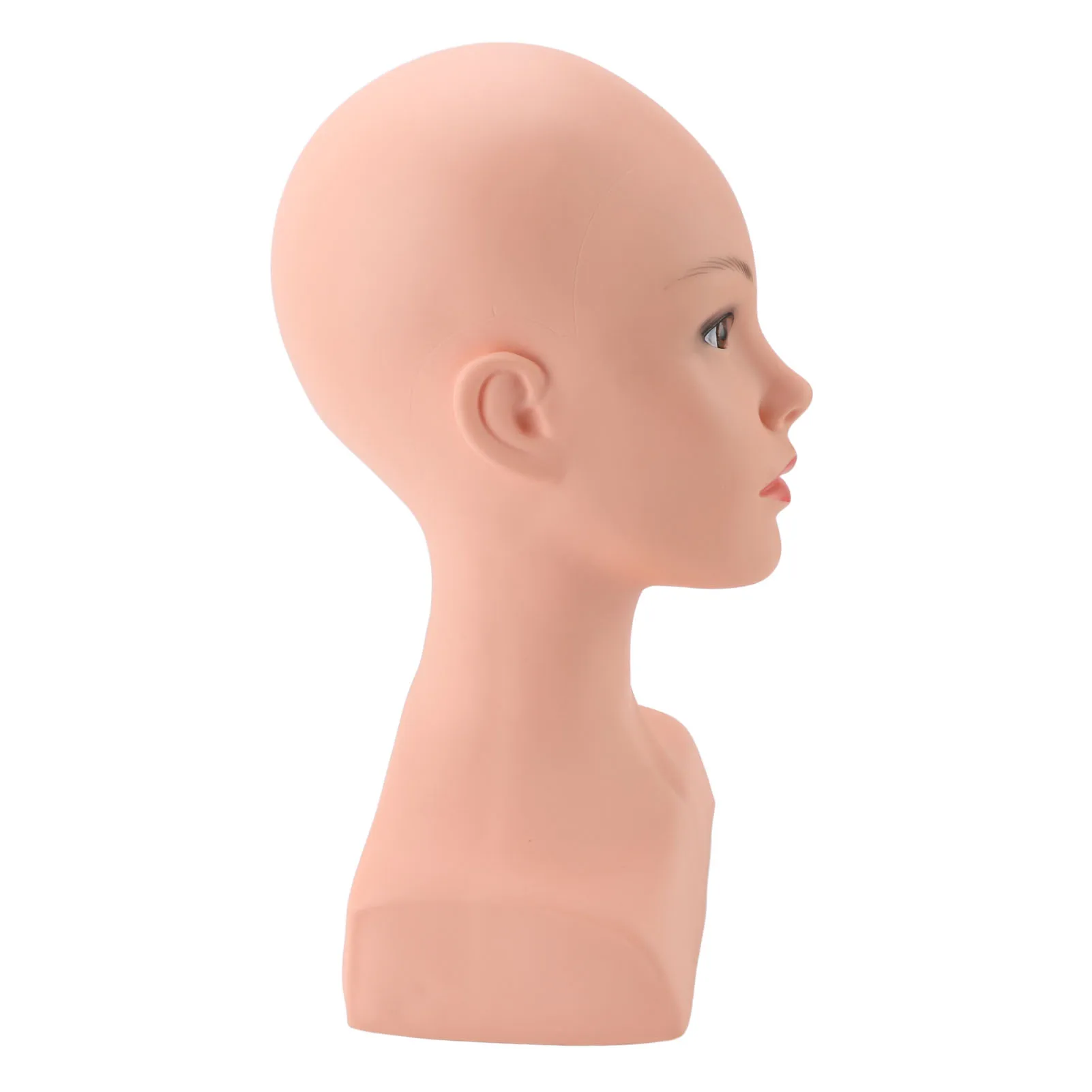 肩付きマネキンヘッド,PVCソフトプラスチック,帽子用化粧人形,眼鏡ディスプレイ