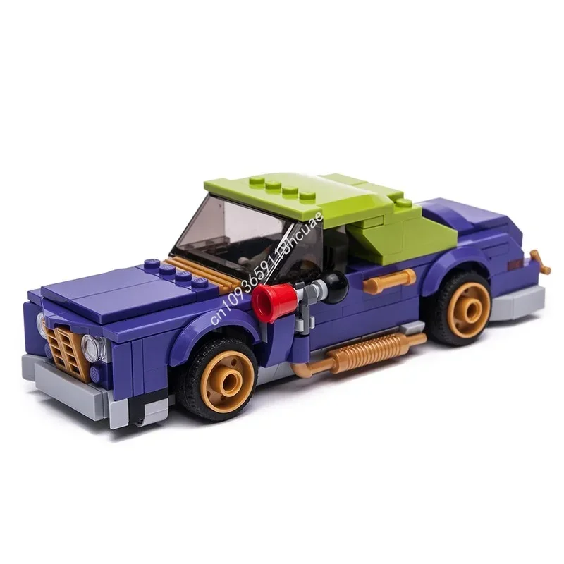 

221PCS Model 6wide Jokermobile Model City Champions SuperCar Moc Building Blocks DIY Creative Toys Kids Christmas Gifts
