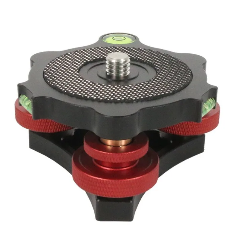 For Horizontal Adjustment Base ± 5 ° Angle, Micro Adjustment, Three-way Gimbal Base, Camera Accessories