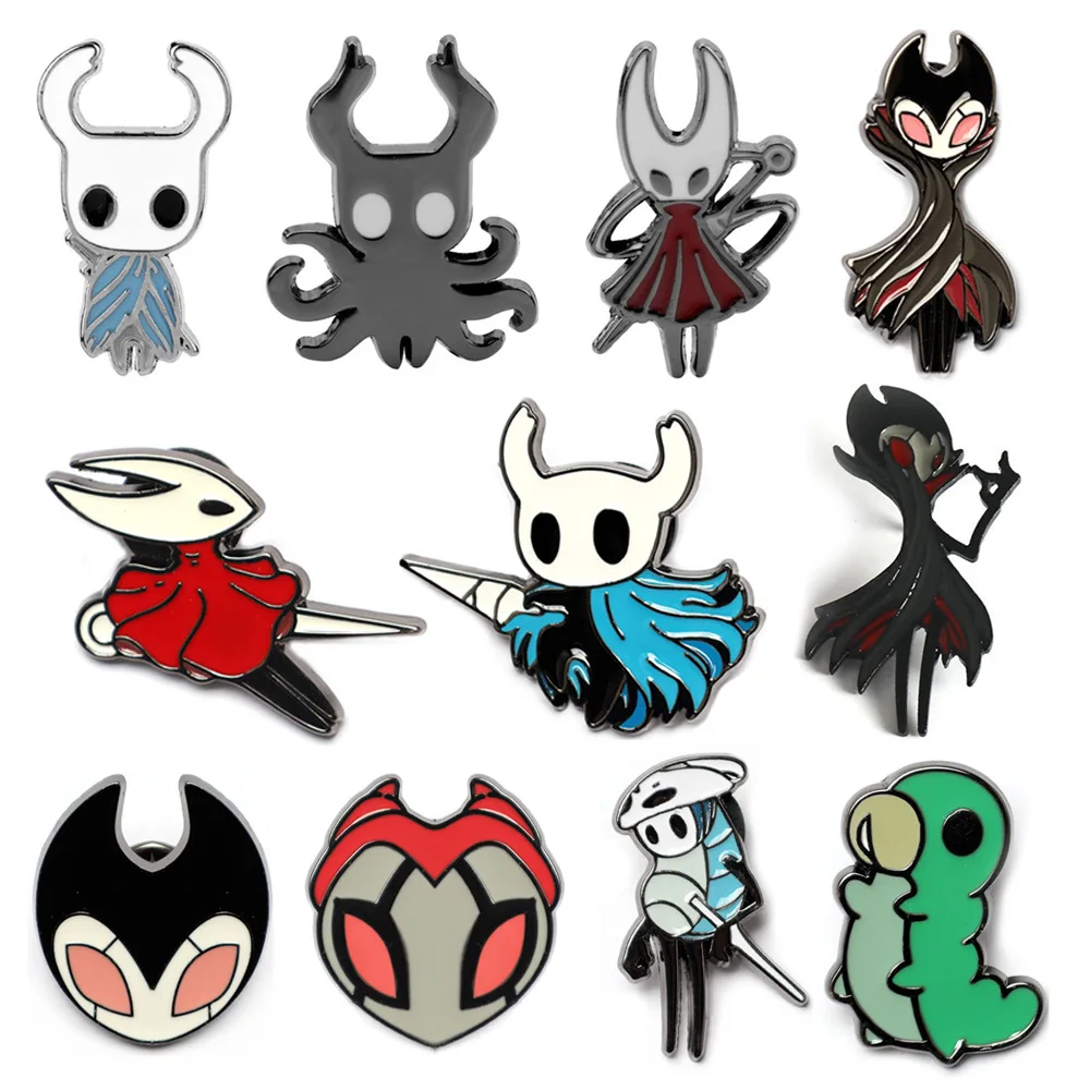 

Anime Game Brooch Hollow Knight Character Enamel Pins Cartoon Anime Badge Decorative Brooch Shirt Lapel Pin Jewelry Accessory