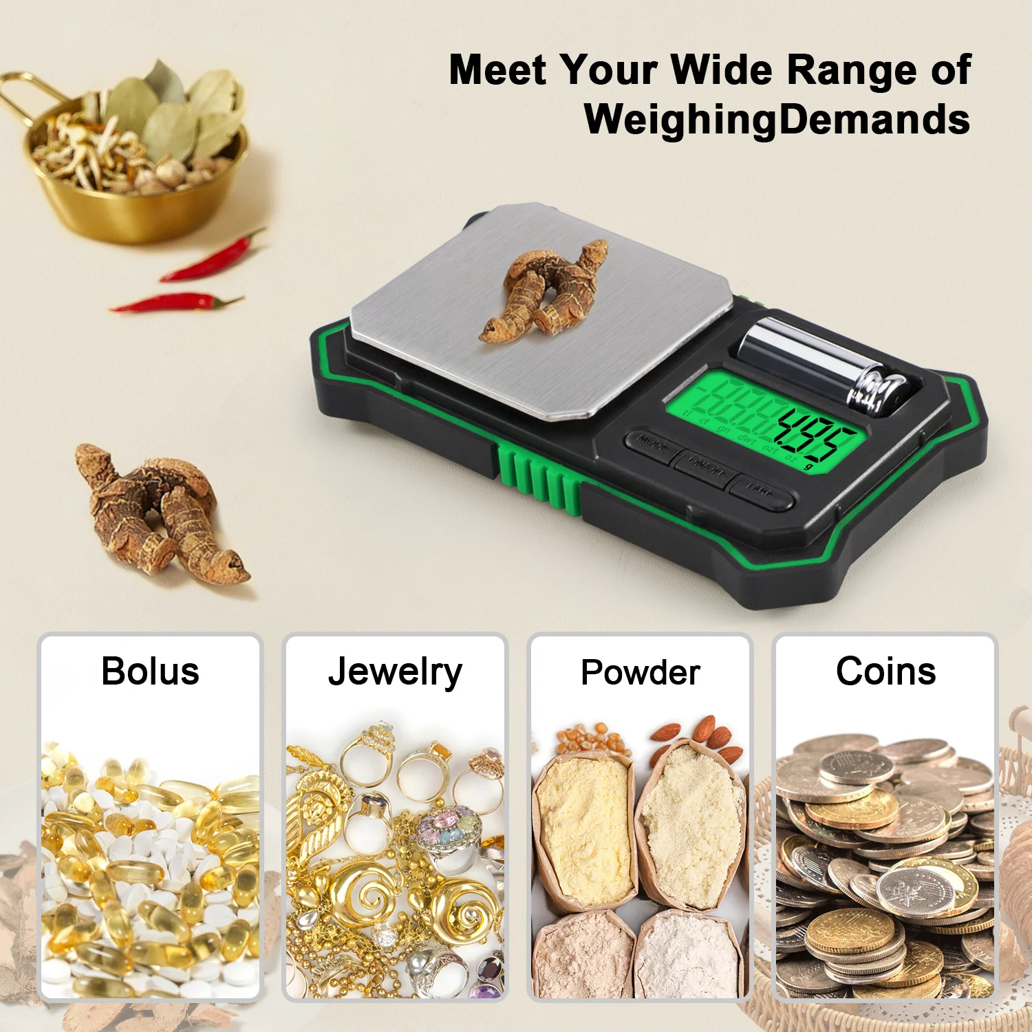 Digital Gram Scale 200 g / 0.01 g Digital Pocket Scale 6 units Jewelry Scale Food Scale with Weights